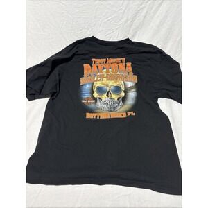 2023 Harley Davidson Teddy Morse's Daytona Beach Florida Bearded Skull Tee XXL